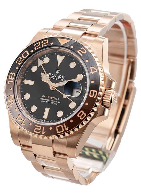 rolex 126715 chnr gmt master ii solid rose gold|rolex everose gold model.